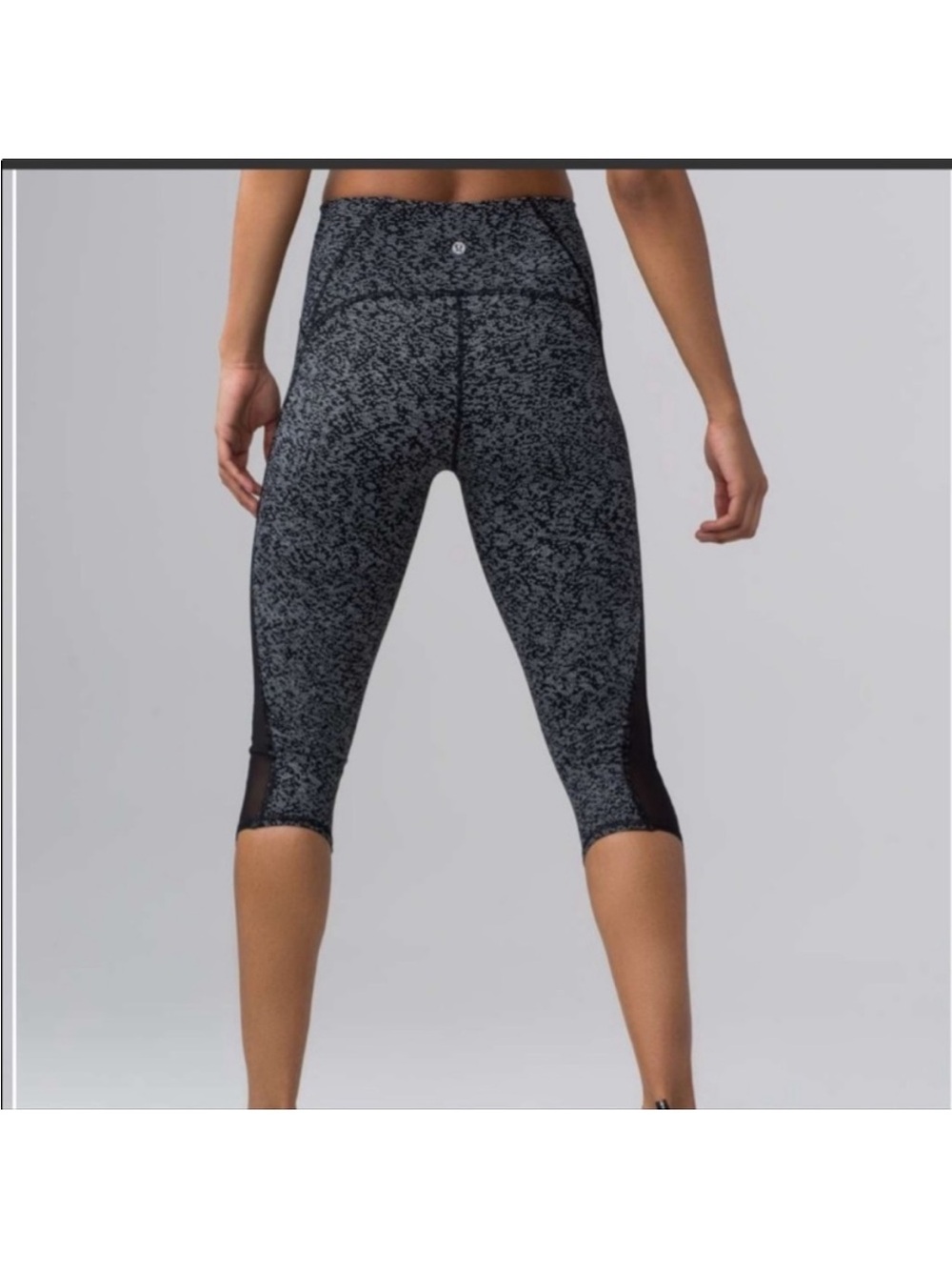 lululemon athletica Black Speckle High-Rise Capri Leggings
